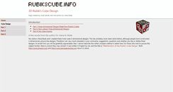 Desktop Screenshot of design.rubikscube.info